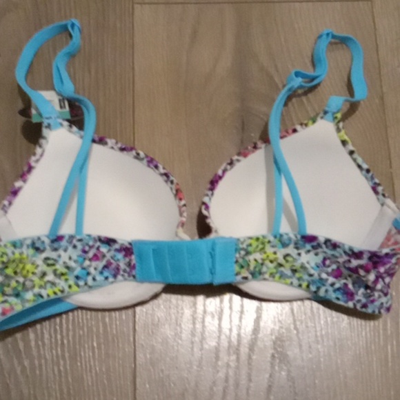 No Boundries-Multi-Color Leopard Print Padded Push Up Multi-Way Straps Bra-32B - Picture 7 of 8